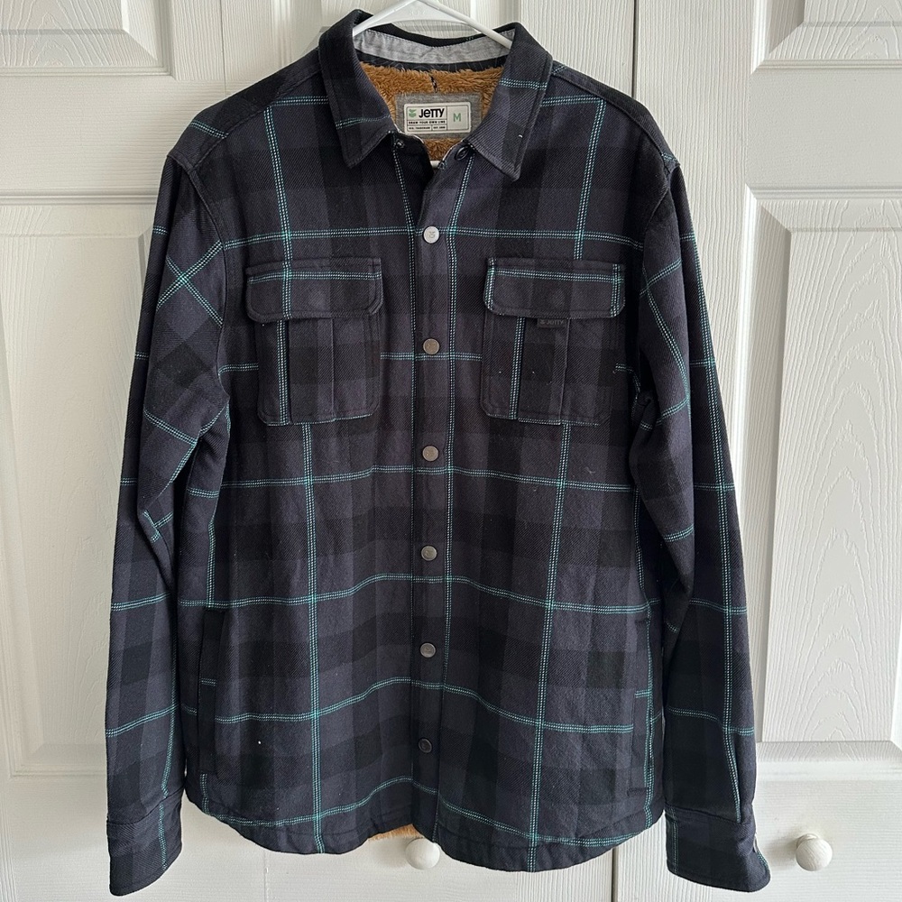 jetty flannel with fur interior